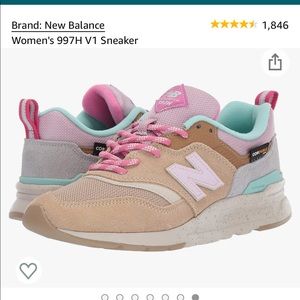 Women's 997H V1 Sneaker incense / oxygen pink